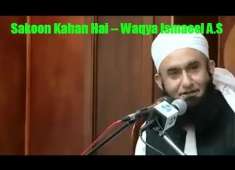 2018 Sakoon Kahan Hai Waqya Ismaeel AS By Maulana Tariq Jameel